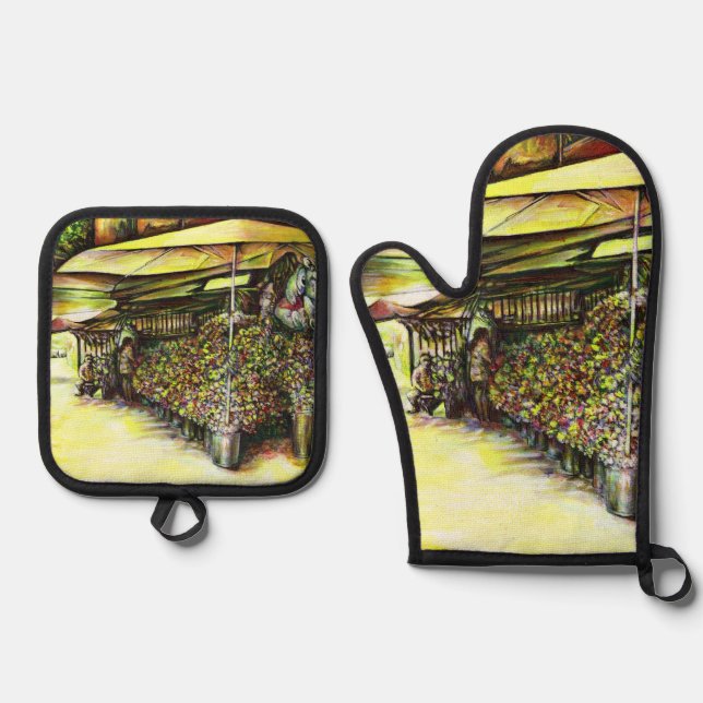 Taken the Possession of Optices Oven Mitt & Pot Holder Set (Front)