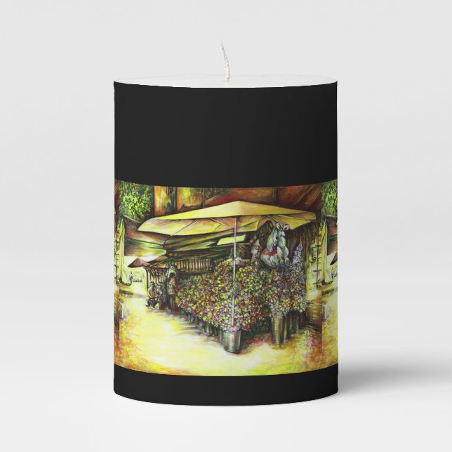 Taken the Possession of Optices Pillar Candle (Front)