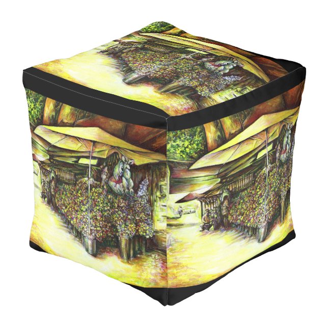 Taken the Possession of Optices Pouf (Angled Front)