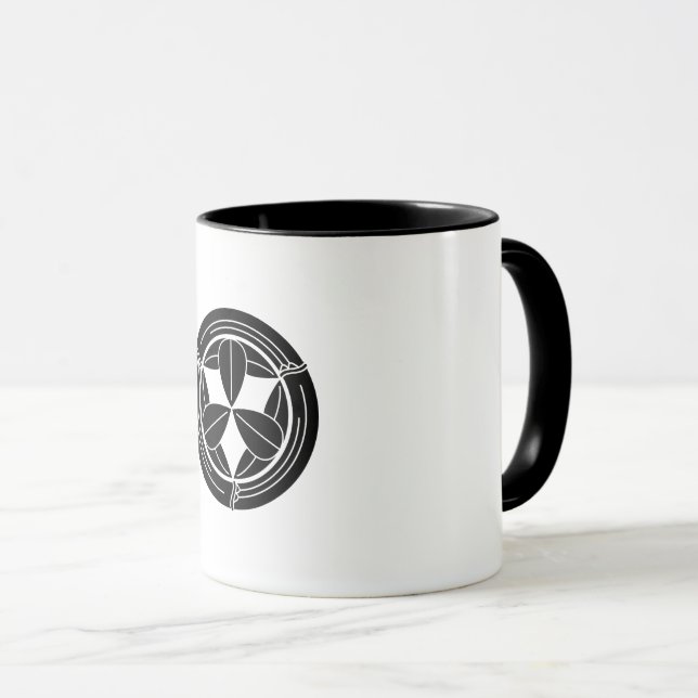 Takenoa to nine sasafras leaves mug (Front Right)