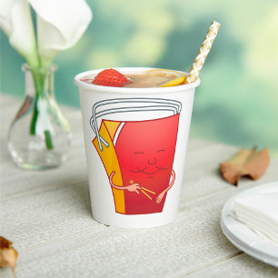 Takeout Box with Chopsticks Funny Asian Food Paper Cups