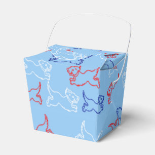 Takeout Boxes - Dog Art - Party Favors - Gifts