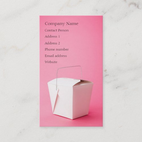 Takeout Profile Card - Two-sided Business Cards