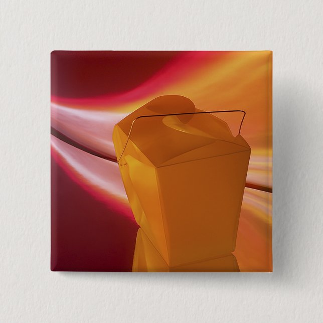 Takeout Reflections Pinback Button (Front)