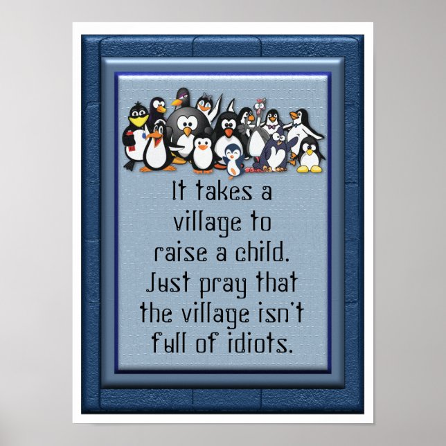 Takes a village - Art Poster (Front)