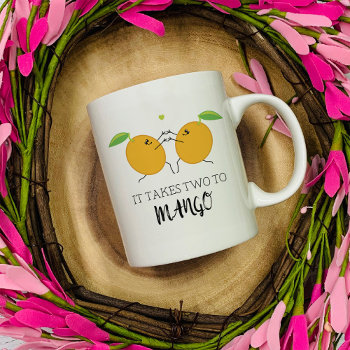Takes Two To Mango Tango Ballroom Dancing Couple Coffee Mug by ChefsAndFoodies at Zazzle