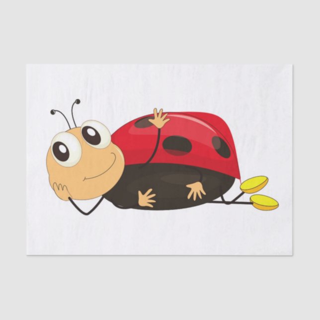 "TAKIN' IT EASY" LADYBUG TISSUE PAPER (Front)