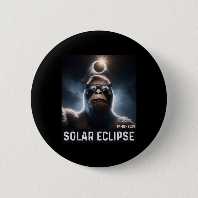 Taking A Selfie With Solar 2024 Eclipse Glasses Me Button (Front)