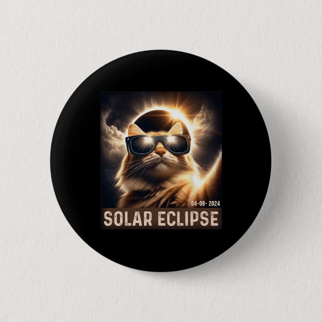 Taking A Selfie With Solar 2024 Eclipse Wearing Gl Button (Front)