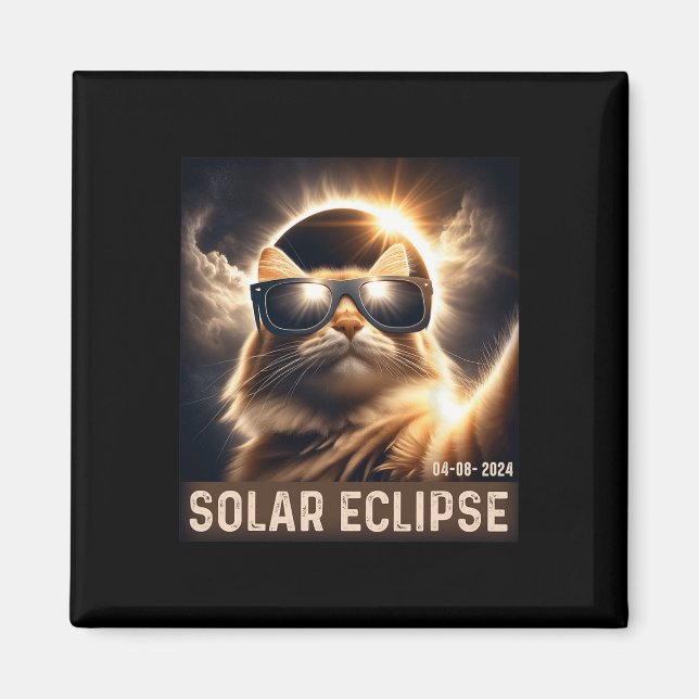 Taking A Selfie With Solar 2024 Eclipse Wearing Gl Magnet (Front)