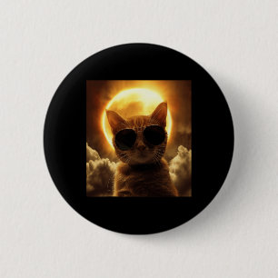 Taking A Selfie With Solar Eclipse Wearing Sungles Button
