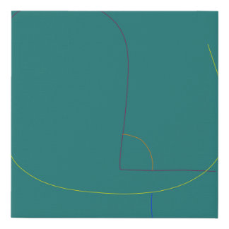 Taking a Shower Poetically Faux Canvas Print