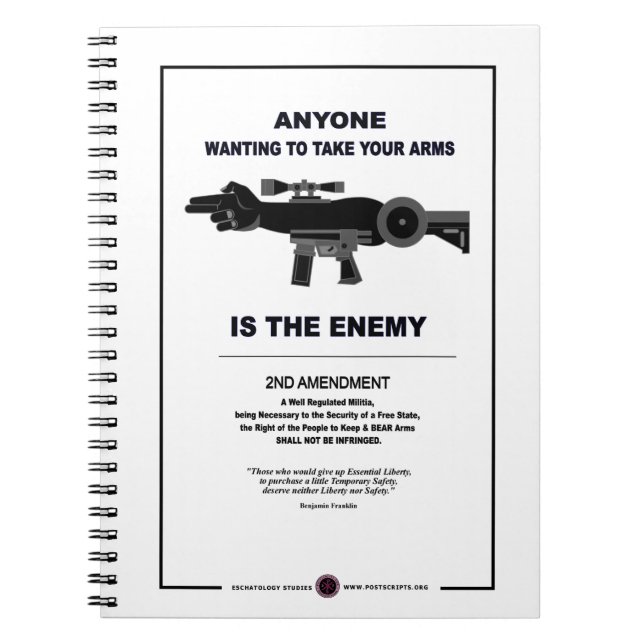 Taking Arms - 2nd Amendment Notebook (Front)