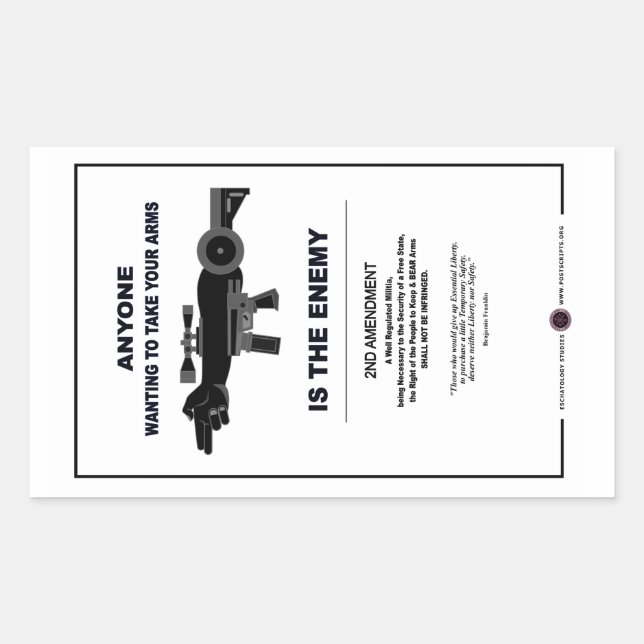 Taking Arms - 2nd Amendment Rectangular Sticker (Front)