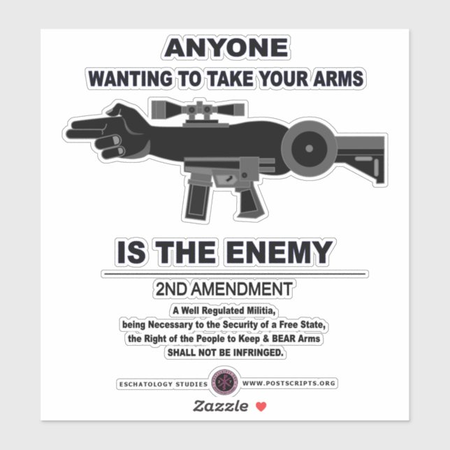 Taking Arms - 2nd Amendment Sticker (Sheet)