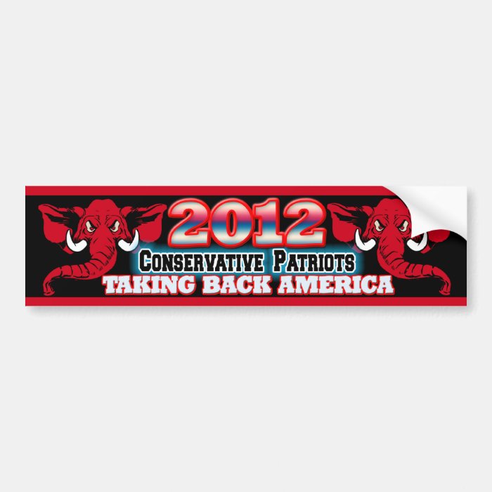 Taking Back America Bumper Sticker