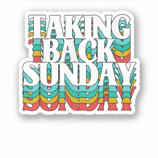 Taking Back Sunday Funny Sarcasm Sticker (Front)