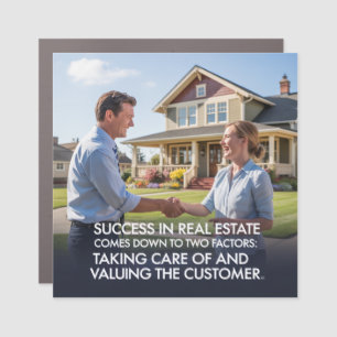 Taking Care Of And Valuing The Customer Car Magnet