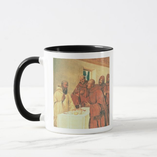 Taking Communion, from the Life of St. Benedict (f Mug (Left)