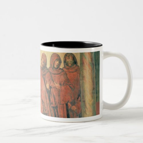 Taking Communion from the Life of St Benedict f Two_Tone Coffee Mug