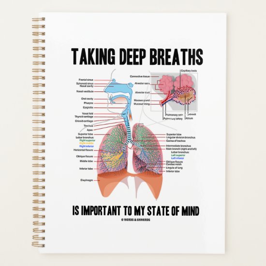 Taking Deep Breaths Is Important To My State Mind Planner