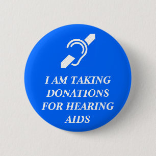 Taking Donations for Hearing Aids Button