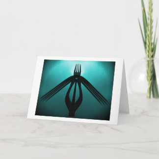 Taking Flight (Cutlery Abstract) Card