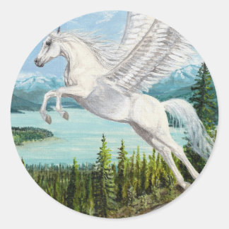 Taking Flight Pegasus horse fantasy stickers