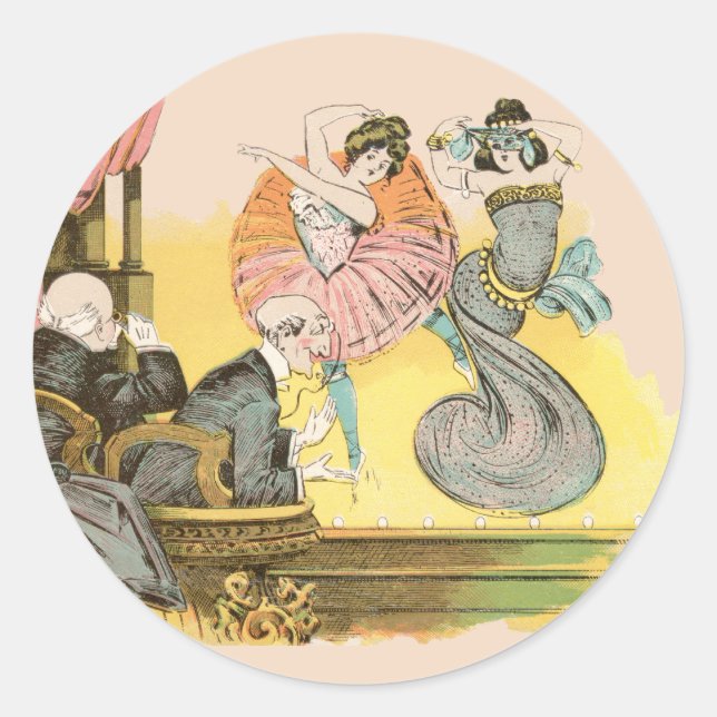 Taking in the sights. classic round sticker (Front)