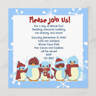 Taking Little Penguin for a Walk Invitation