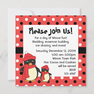 Taking Little Penguin for a Walk Invitation