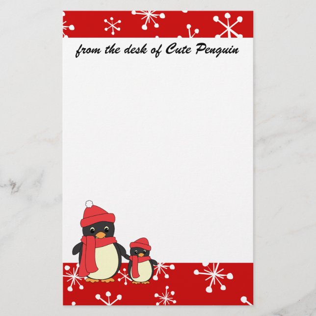 Taking Little Penguin for a Walk Stationery (Front)