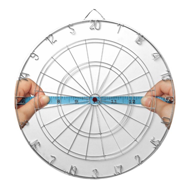 Taking measurement dartboard with darts (Front)