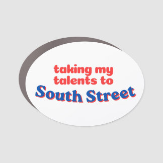 Taking My Talents to South Street | Philly bball Car Magnet