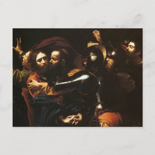 Taking of Christ by Caravaggio Postcard