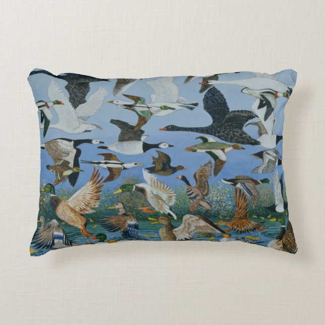 Taking Off 1996 Decorative Pillow (Front)