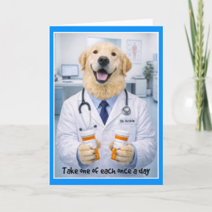 Taking Pills Get Well Card PA-1