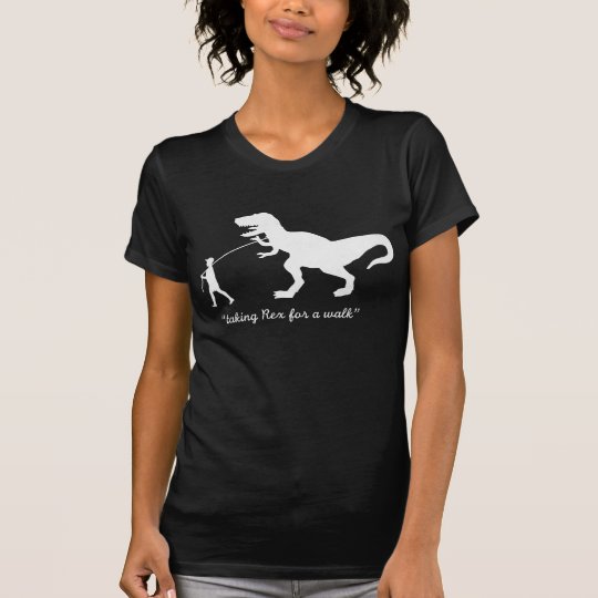 taking Rex for a walk T-Shirt - Customized