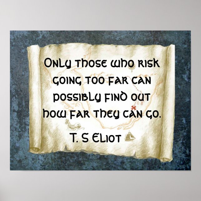 Taking risk poster (Front)