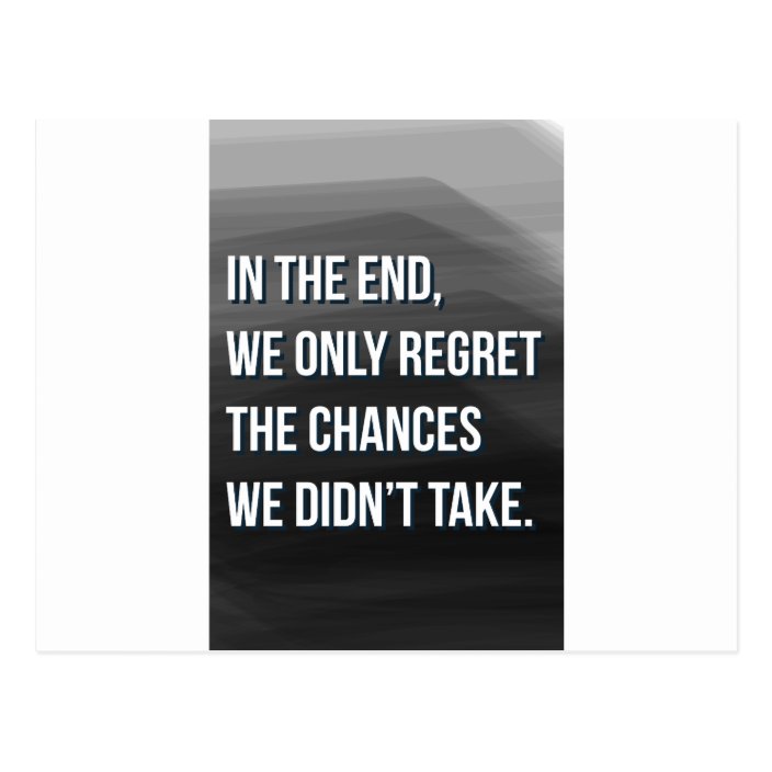 Taking Risks Inspirational Motivational Quote Postcard | Zazzle.com