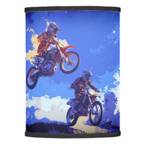 Taking the Lead _ Motocross Racers Lamp Shade