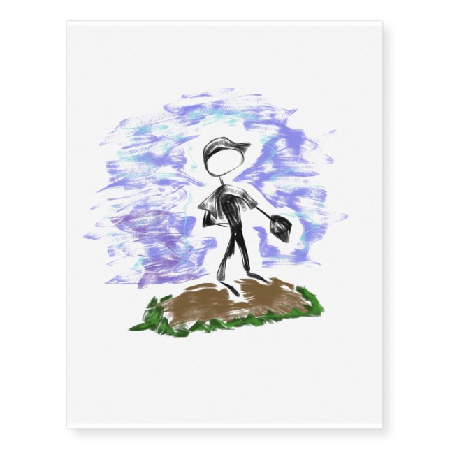 Taking The Mound Temporary Tattoos (Front)