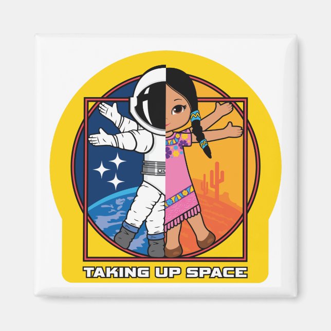 Taking Up Space Logo Magnet (Front)