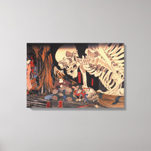 Takiyasha the Witch and the Skeleton Spectre Canvas Print