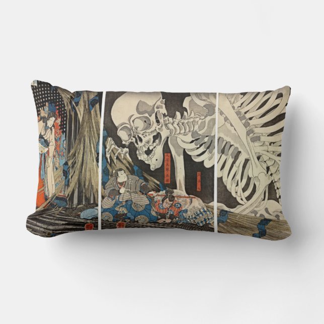 Takiyasha the Witch and the Skeleton Spectre Lumbar Pillow (Front)