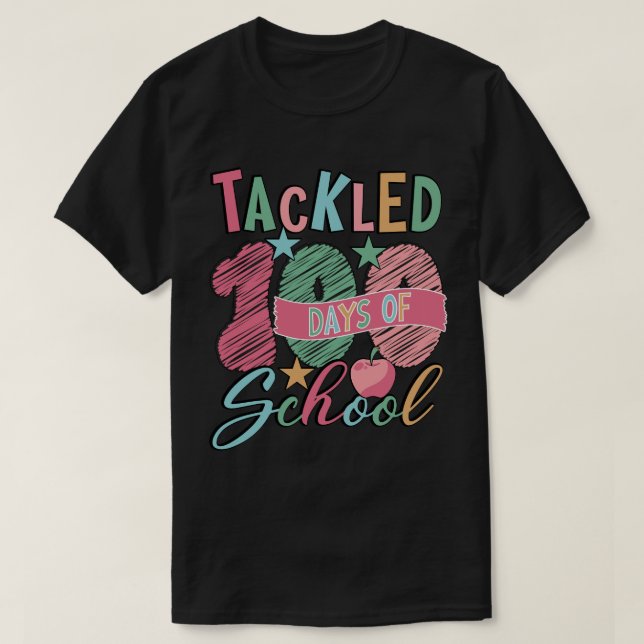 takled 100 days of school T-Shirt (Design Front)