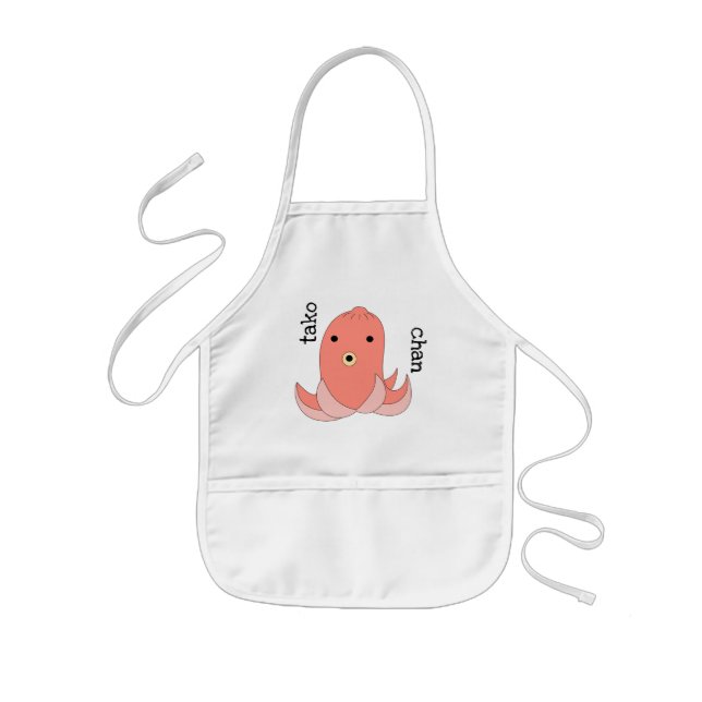Tako chan kids' apron (Front)
