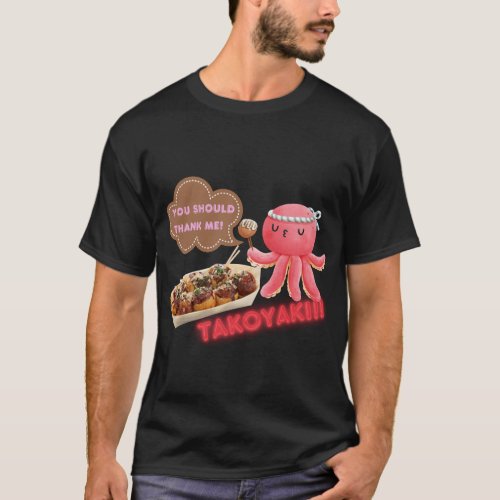 TAKOYAKI and Octopus T_shirt