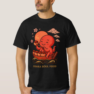 Takoyaki Soul – Cute Japanese Octopus Boat Art T-Shirt
