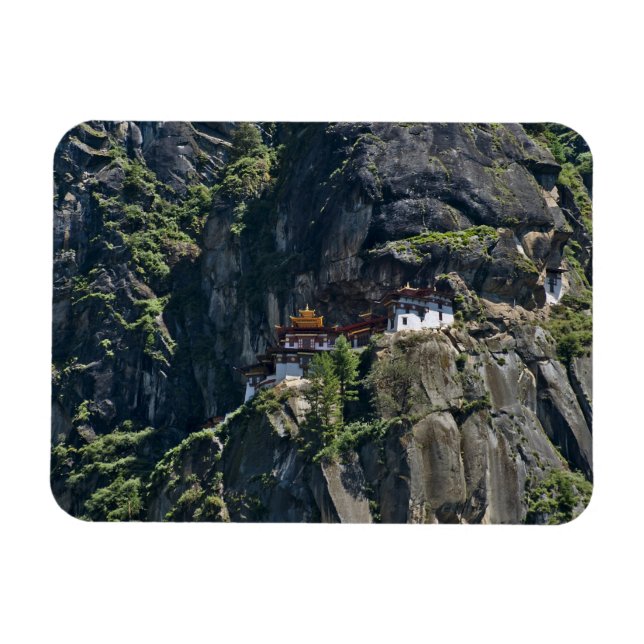 Taktsang Monastery on the cliff, Paro, Bhutan Magnet (Horizontal)